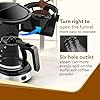 AGARO Royal 4 Big Cups Drip Coffee Maker, 600 Ml Borosilicate Glass Carafe Jar, 750W, Water tank with Level Indicator, Brewer Machine with Cone Filter, Auto Shut Off, Steel Body, Black & Silver