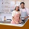 AGARO Royal 4 Big Cups Drip Coffee Maker, 600 Ml Borosilicate Glass Carafe Jar, 750W, Water tank with Level Indicator, Brewer Machine with Cone Filter, Auto Shut Off, Steel Body, Black & Silver