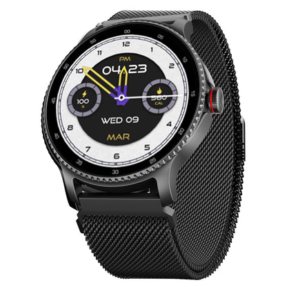 Boat Lunar Discovery w/ 1.39" (3.5 cm) HD Display, Turn-by-Turn Navigation, DIY Watch Face Studio, Bluetooth Calling, Emergency SOS, QR Tray, Smart Watch for Men & Women(Active Black)